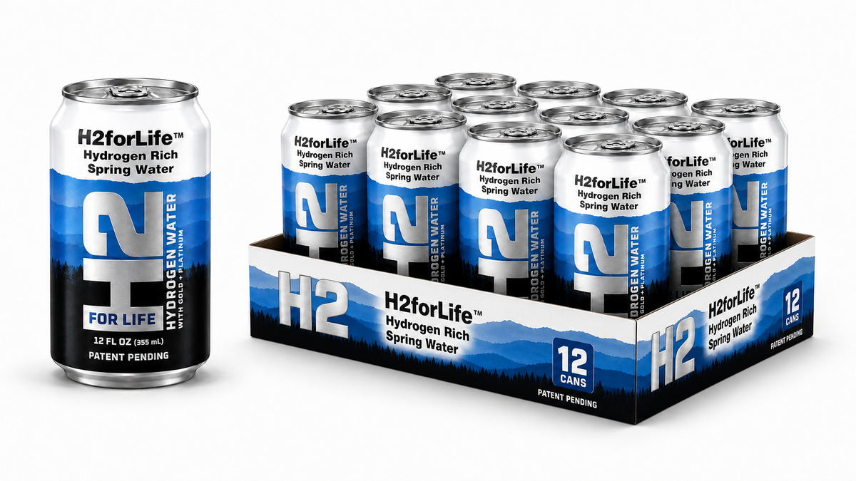H2ForLife Enhanced Water | 12 Pack, 12 fl oz Cans