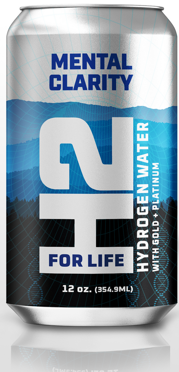 H2ForLife Mental Clarity Hydrogen Water With H2+Gold+Platinum, Case of